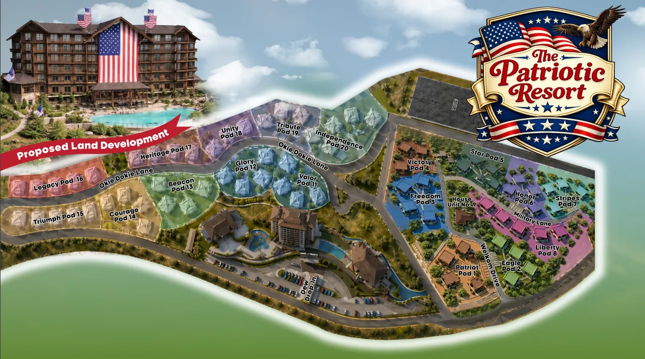 Luxury resort community setting in Branson, Missouri