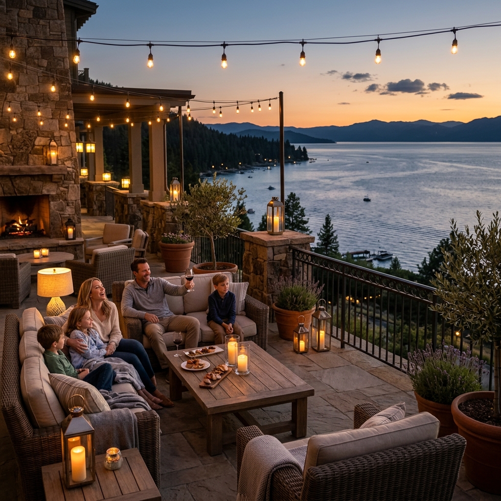 Family enjoying a luxury resort lifestyle in the Ozarks